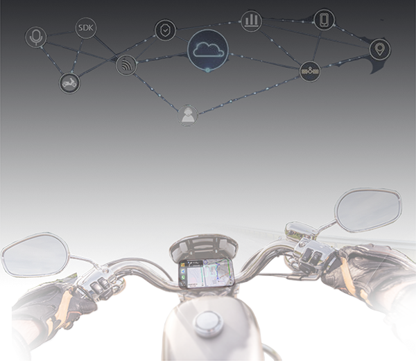 two-wheeled motorcycle dashboard
